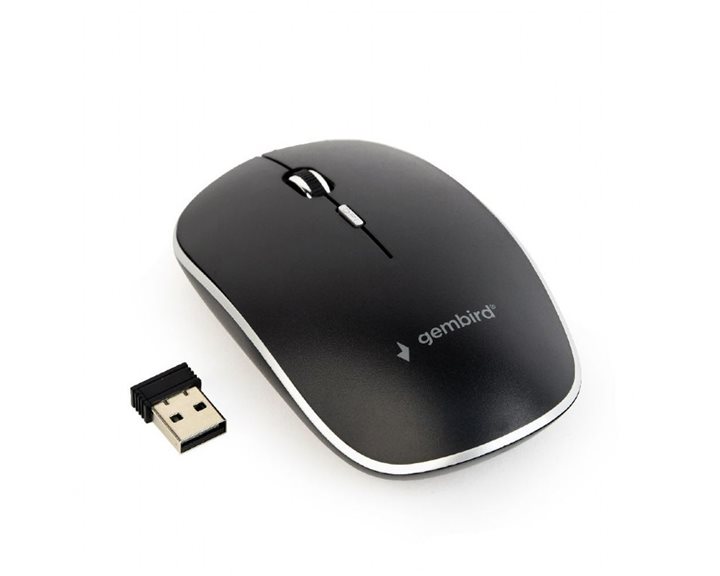Gembird Silent Wireless Optical Mouse Black