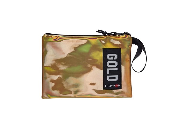 Τσαντάκι City Safe Pocket Gold Mirror 22315