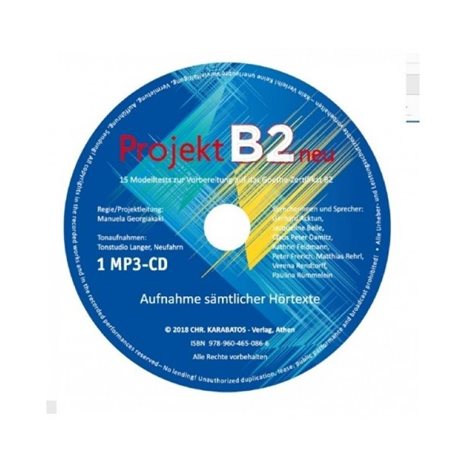 PROJEKT B2 15 MODELTETS MP3 - CD NEU