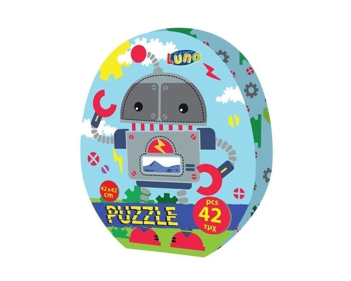 Πάζλ Luna 42 Τεμ 42x42cm Ρομποτάκι 621741