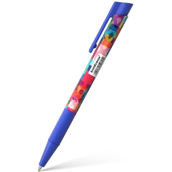 Στυλό με Κουμπί ErichKrause Color Touch Patchwork Μπλε 50821