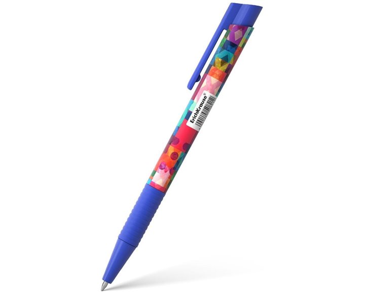 Στυλό Με Κουμπί ErichKrause Color Touch Patchwork Μπλε 50821