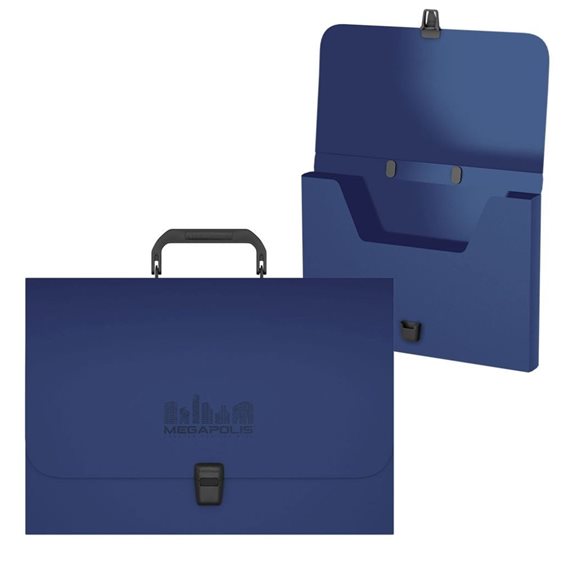 Τσάντα PP με χερούλι ErichKrause A4 MEGAPOLIS Blue 50456