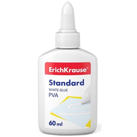 Κόλλα Λευκή PVA ErichKrause 60 Ml 48723