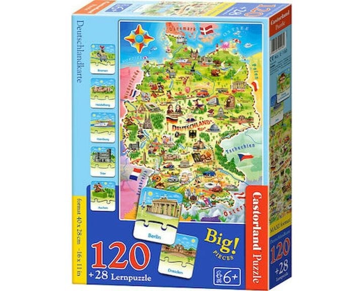 Πάζλ Castorland Big 120τμχ Deutschlandkarte E-180