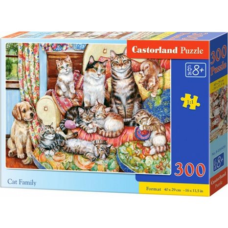 Πάζλ Castorland 300τμχ Cat Family B-030439