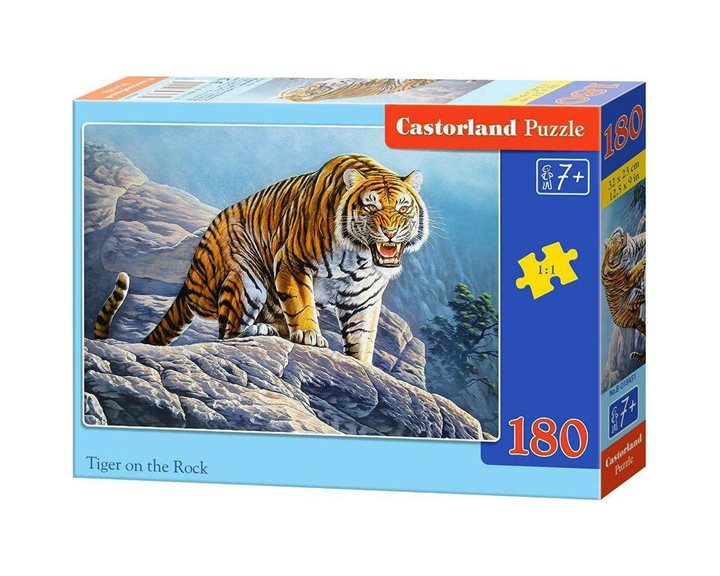 Πάζλ Castorland 180τμχ Tiger On The Rock B-018451