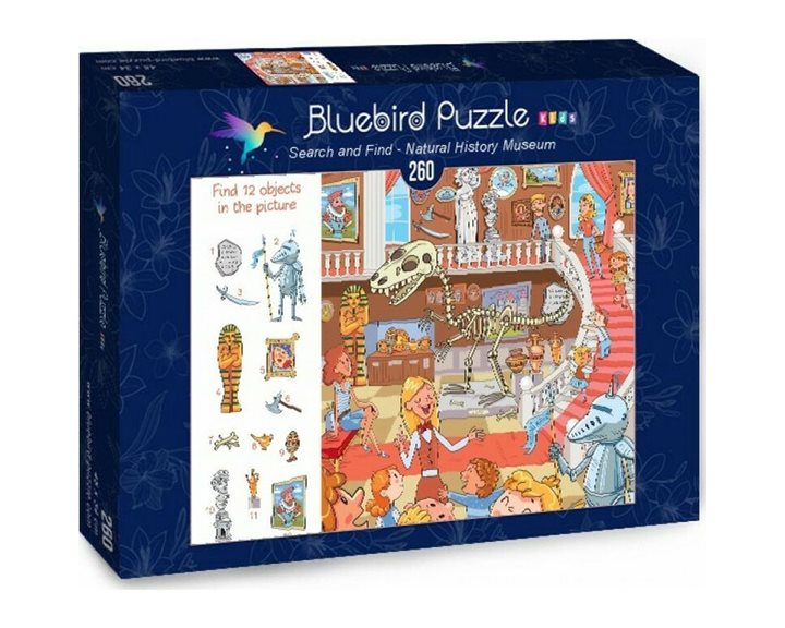 Πάζλ Bluebird 260τμχ. Search & Find - Natural History Museum 70352