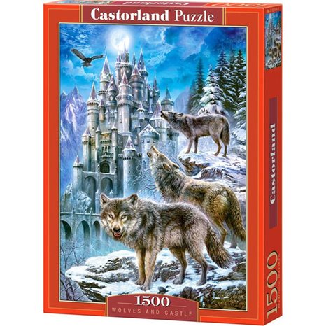 Παζλ Castorland 1500τμχ. Wolves and Castle C-151141-2