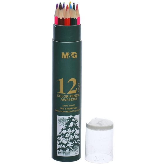 Ξυλομπογιές M&G 12χρωμάτων AWP34363