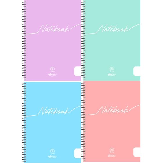 Τετράδιο Σπιράλ 17χ25 Salko Notebook 4 Θεμ. 120φ. 6314