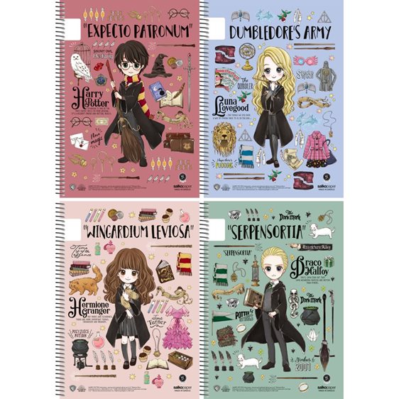 Τετράδιο Σπιράλ 17x25 Salko Harry Potter Magical 3 Θεμ. 90φ. 7333