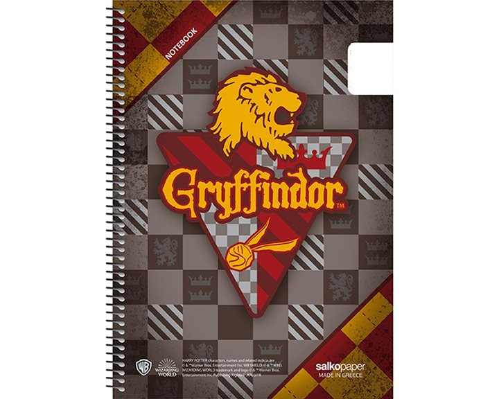 Τετράδιο Σπιράλ Α4 Salko Harry Potter School Pride 3 Θεμ. 90φ. 7278