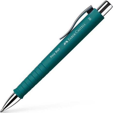 Στυλό Faber Castell Poly Ball XB Σμαραγδί 241167