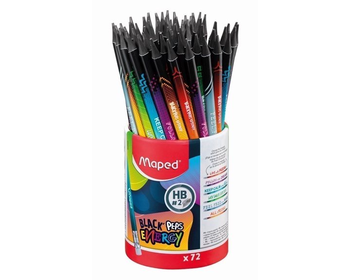 Μολύβι Maped Black Peps Energy HB=2