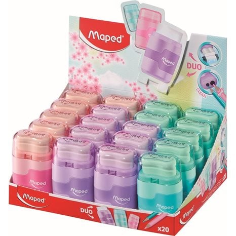 Γόμα-Ξύστρα Maped Conect Pastel 049231