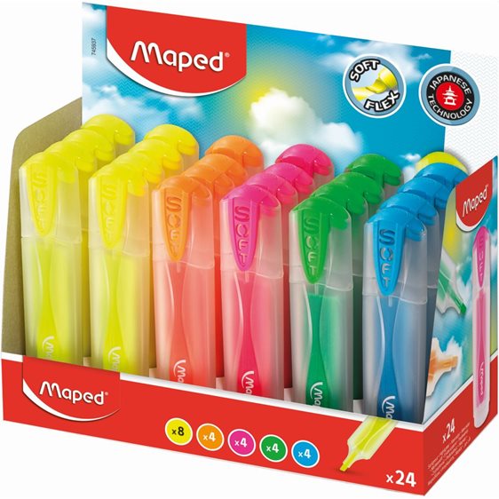 Μαρκαδόρος Υπογράμισης Maped Soft Flex