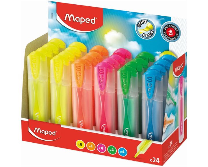 Μαρκαδόρος Υπογράμισης Maped Soft Flex