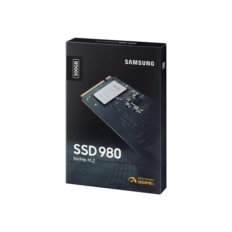 SAMSUNG SSD M.2 NVMe PCI-E 500GB MZ-V8V500BW SERIES 980 EVO, M.2 2280, NVMe PCI-E x4, READ 3100MB/s, WRITE 2600MB/s, 5YW. MZ-V8V500BW