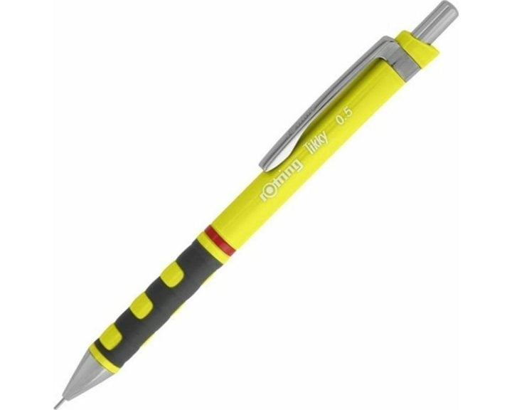Μολύβι Μηχανικό Rotring Tikky 0.7mm Neon Κίτρινο Δώρο Μύτες Και Γόμα
