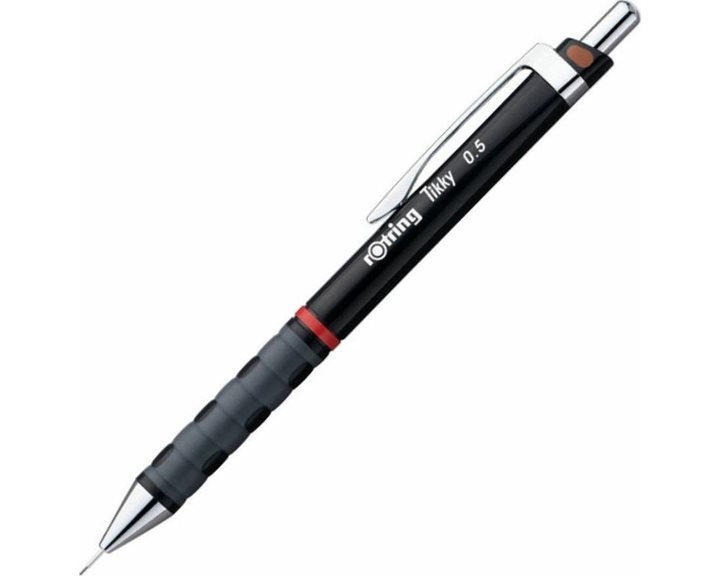 Μολύβι Μηχανικό Rotring Tikky 0.5mm Καφέ Δώρο Μύτες Και Γόμα