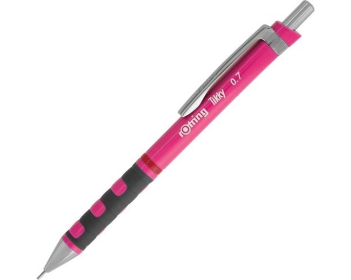 Μολύβι Μηχανικό Rotring Tikky 0.5mm Neon Ροζ Δώρο Μύτες Και Γόμα