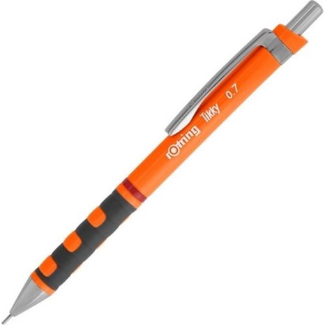 Μολύβι Μηχανικό Rotring Tikky 0.5mm Neon Πορτοκαλί Δώρο Μύτες και Γόμα