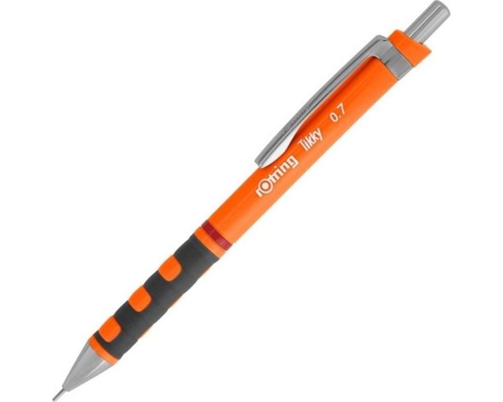 Μολύβι Μηχανικό Rotring Tikky 0.5mm Neon Πορτοκαλί Δώρο Μύτες και Γόμα