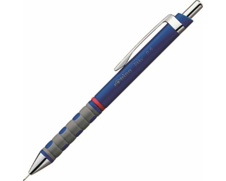 Μολύβι Μηχανικό Rotring Tikky 0.5mm Μπλε Δώρο Μύτες Και Γόμα