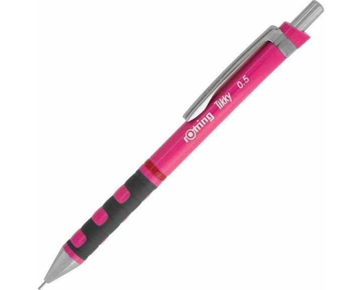 Μολύβι Μηχανικό Rotring Tikky 0.7mm Neon Ροζ Δώρο Μύτες Και Γόμα