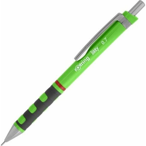 Μολύβι Μηχανικό Rotring Tikky 0.7mm Neon Πράσινο Δώρο Μύτες και Γόμα
