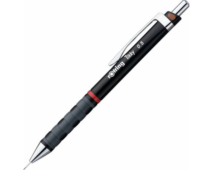 Μολύβι Μηχανικό Rotring Tikky 0.7mm Μαύρο Δώρο Μύτες Και Γόμα