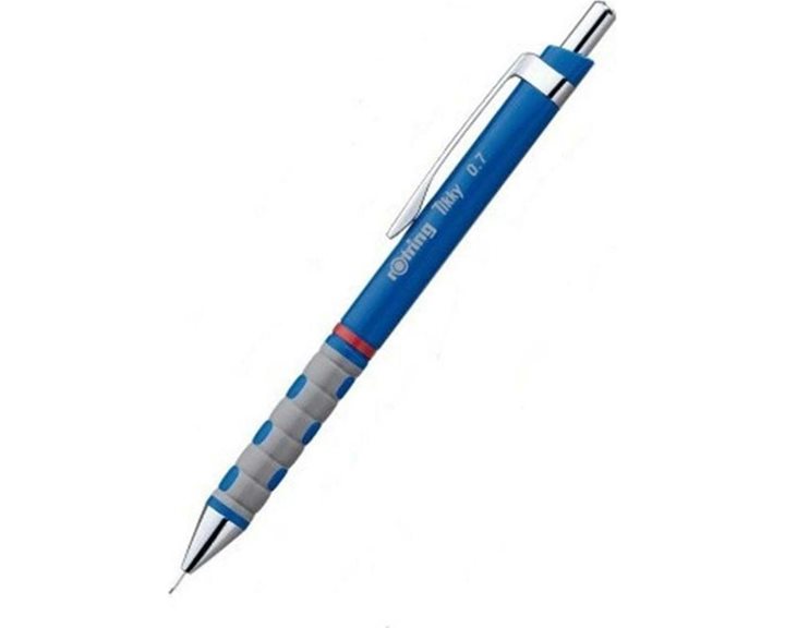 Μολύβι Μηχανικό Rotring Tikky 0.7mm Μπλε Δώρο Μύτες Και Γόμα