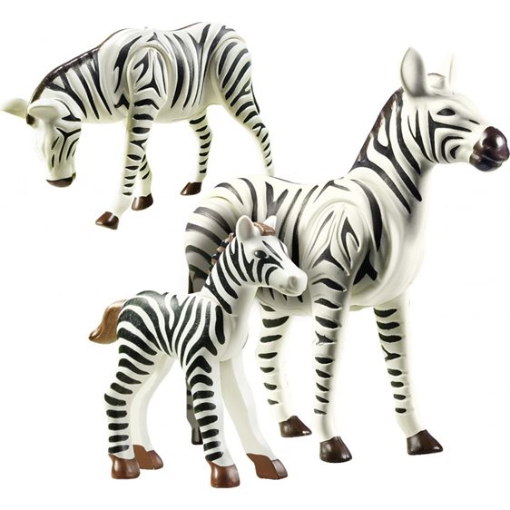 Playmobil Δύο Ζέβρες Με Το Μικρό Τους 70356