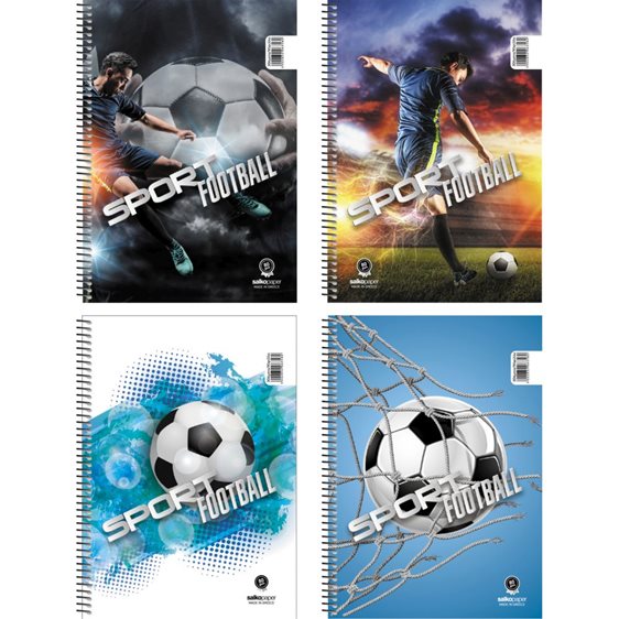 Τετράδιο Σπιράλ 17x25 Salko Sport Football 1 Θέμα 6351