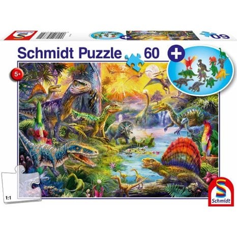 Παζλ Schmidt 60 Τμχ. 361x243mm Dinosaurs Figurines 56372
