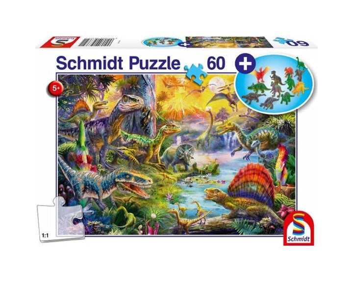 Παζλ Schmidt 60 Τμχ. 361x243mm Dinosaurs Figurines 56372