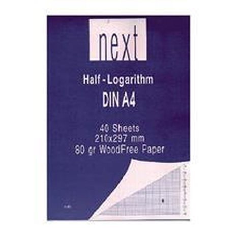 Μπλοκ Α4 Next 40φ Ημι-Λογαριθμικό 1138 4 Κύκλων