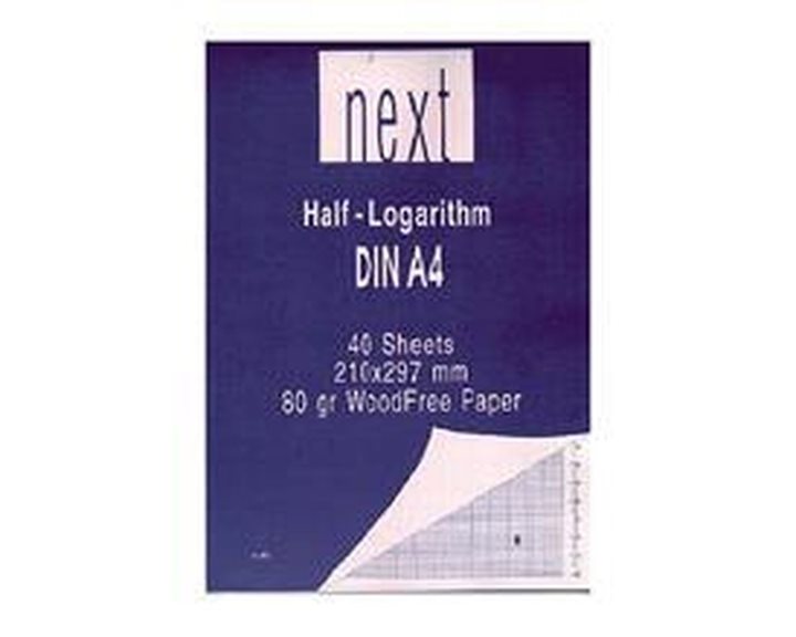 Μπλοκ Α4 Next 40φ Ημι-Λογαριθμικό 1138 4 Κύκλων