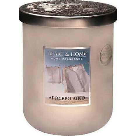 Κερί Αρωματικό Heart & Home Δροσερό Λινό 115g