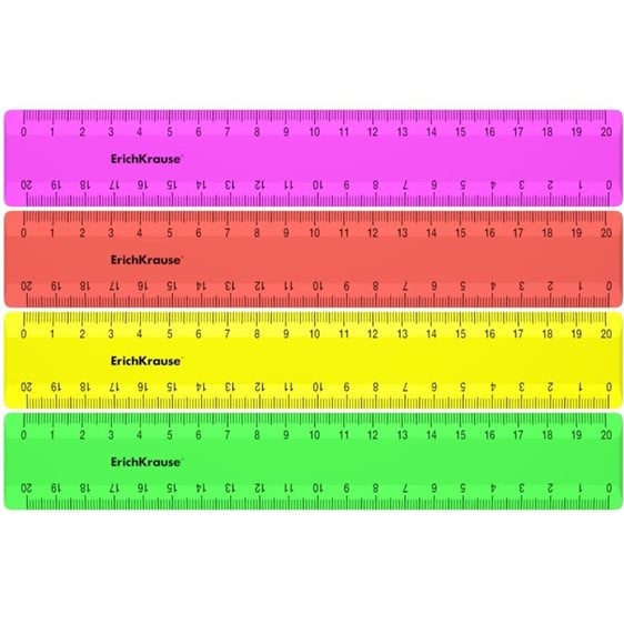 Χάρακας ErichKrause 20cm Neon Solid 50574