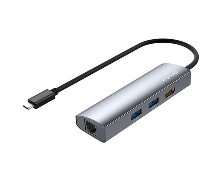  WAVLINK USB-C 3.1 TRAVELLING MINI DOCK WITH GIGABIT ETHERNET