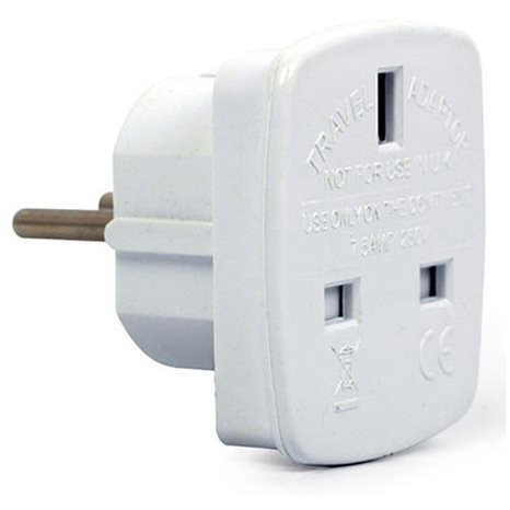 CABLEXPERT AC POWER ADAPTER UK SOCKET TO EU SCHUKO PLUG 7,5A
