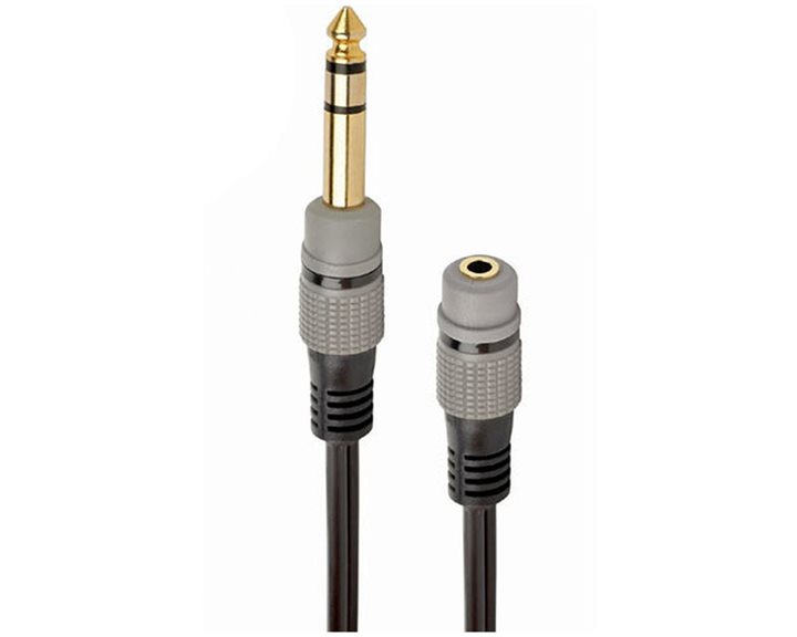 CABLEXPERT 6,35MM TO 3,5MM AUDIO ADAPTER CABLE 0,2M