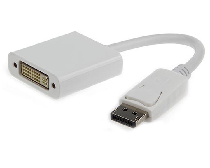 CABLEXPERT DISPLAYPORT TO DVI ADAPTER CABLE WHITE