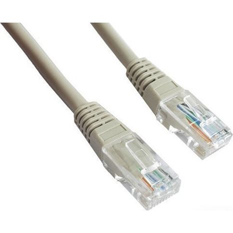 CABLEXPERT PATCH CORD CAT 5E MOLDED STRAIN RELIEF 50U'' PLUGS GREY 2M