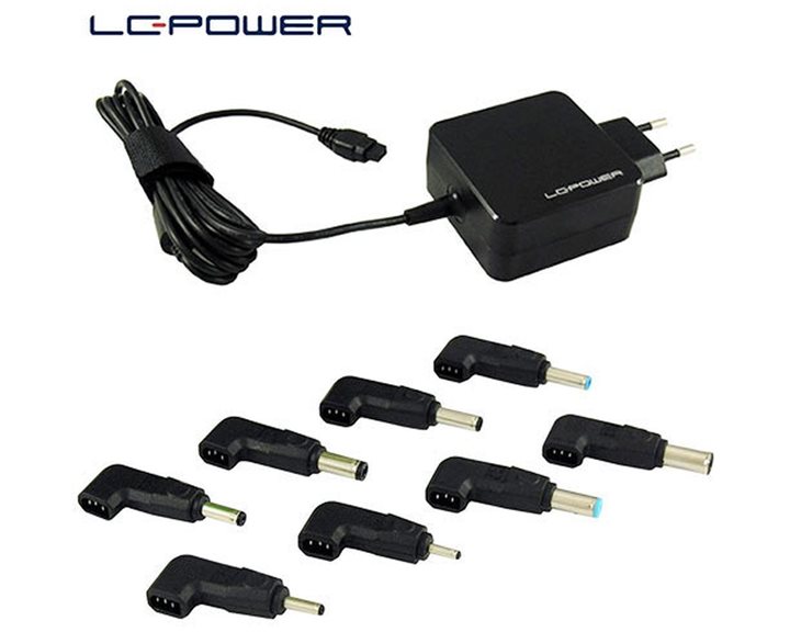 LC-POWER UNIVERSAL MULTI RANGE NOTEBOOK ADAPTER 45W 19-19,5V/1,58-2,37A/10 TIPS