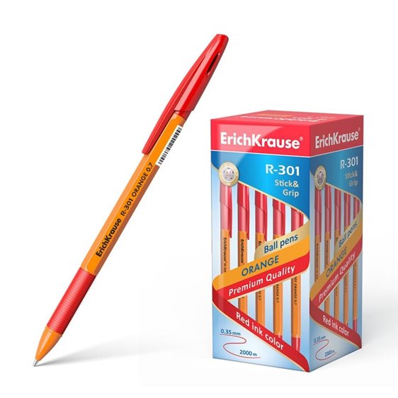 Στυλό Erickhrause R-301 0,7mm Stick Grip Κόκκινο 43189