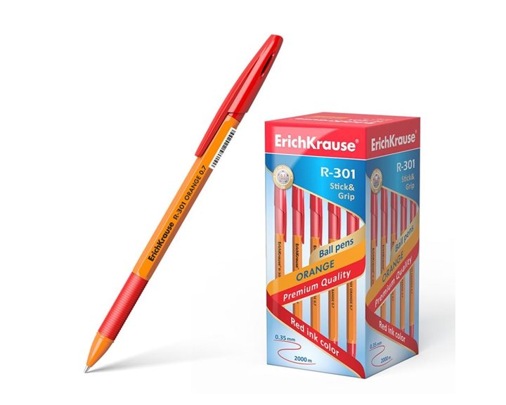 Στυλό Erickhrause R-301 0,7mm Stick Grip Κόκκινο 43189