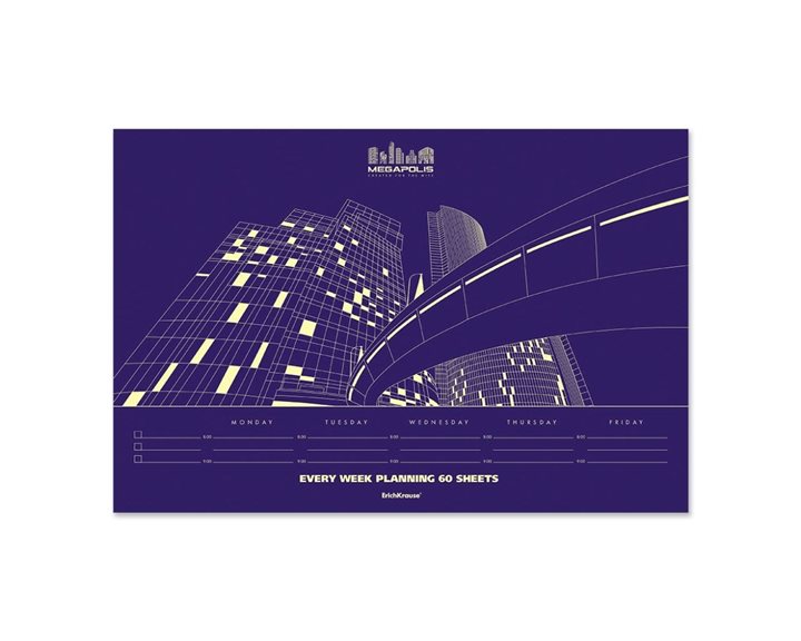 Ημερήσιο Πλάνο ErichKrause Megapolis 330x220 Mm 60φ. 44405